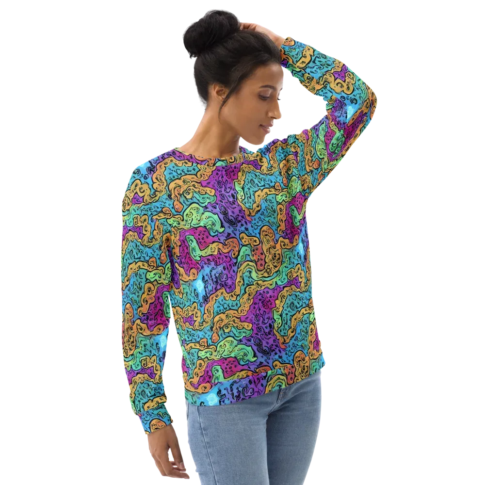 Intergalactic Graffiti on Sweatshirt — Right Front