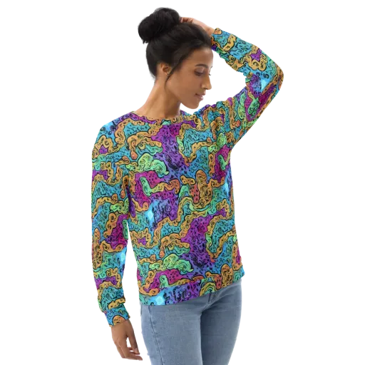 Intergalactic Graffiti on a Sweatshirt