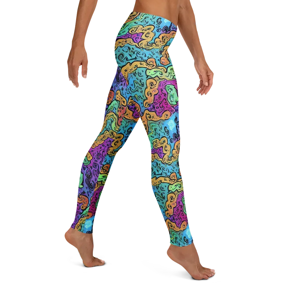 Intergalactic Graffiti on Leggings — Right