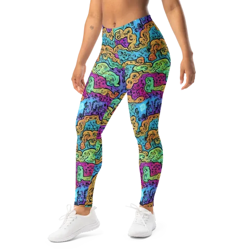 Intergalactic Graffiti on a Leggings