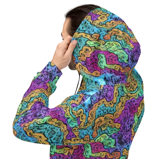 Intergalactic Graffiti on a Hoodie