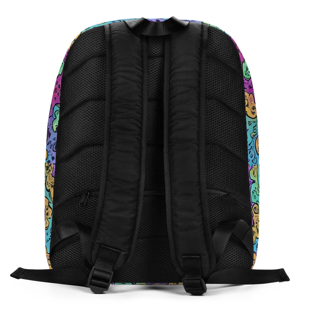 Intergalactic Graffiti on Minimalist Backpack — Back