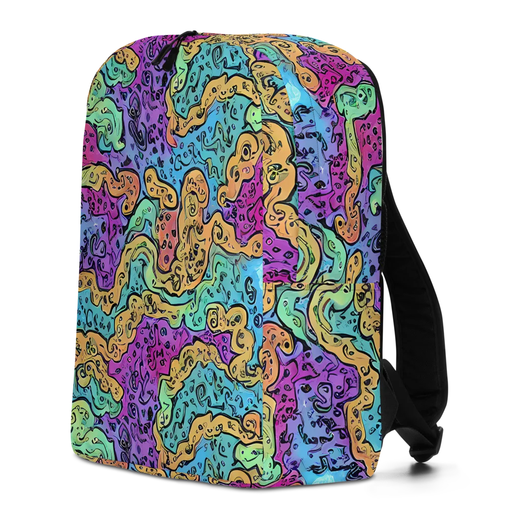 Intergalactic Graffiti on Minimalist Backpack — Left