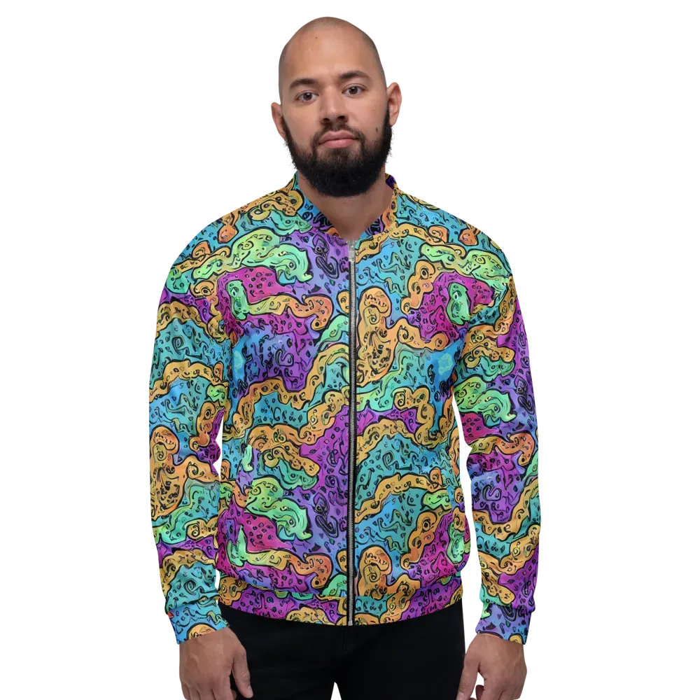 Intergalactic Graffiti on Bomber Jacket — Front