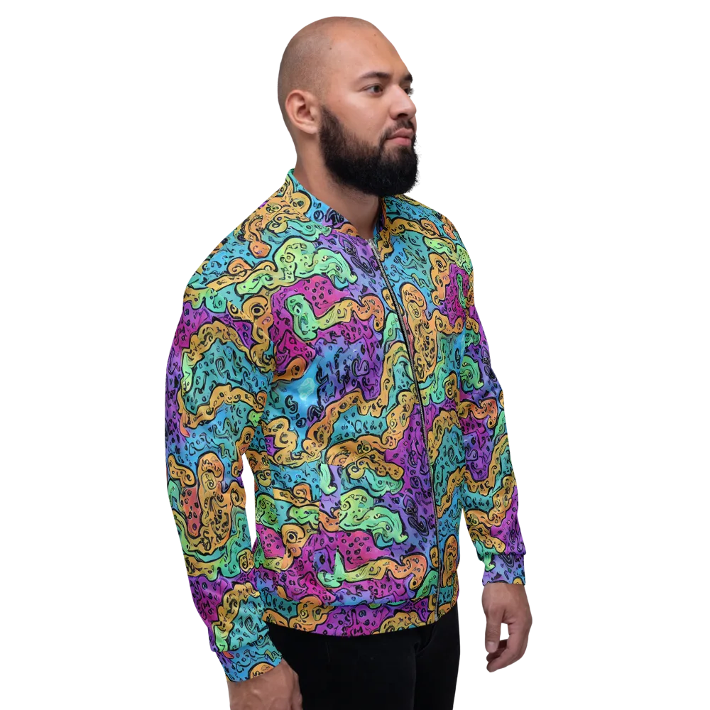 Intergalactic Graffiti on Bomber Jacket — Right