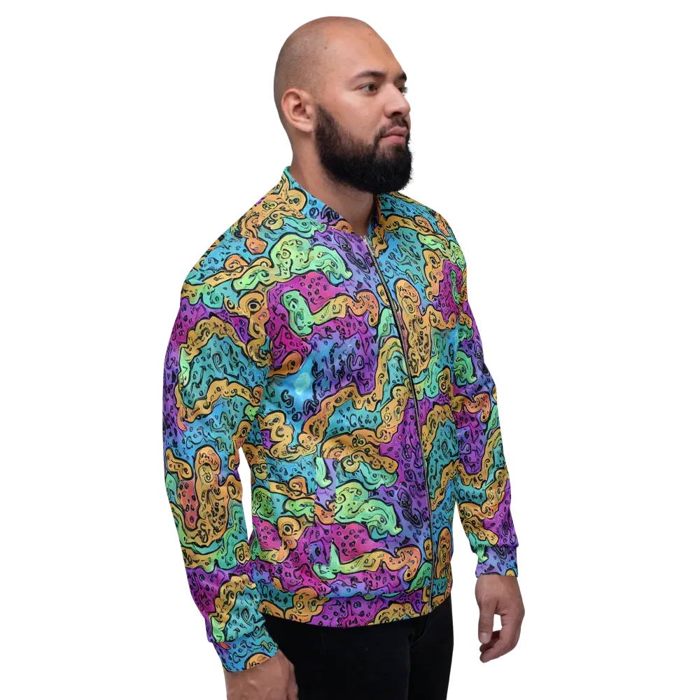 Intergalactic Graffiti on Bomber Jacket — Right