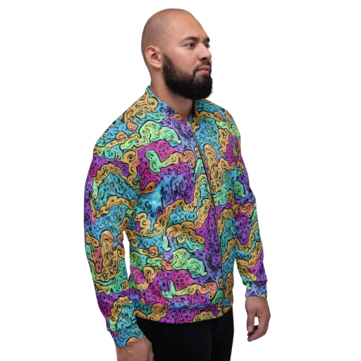Intergalactic Graffiti on a Bomber Jacket