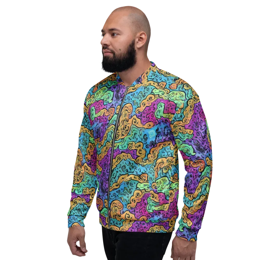 Intergalactic Graffiti on Bomber Jacket — Left