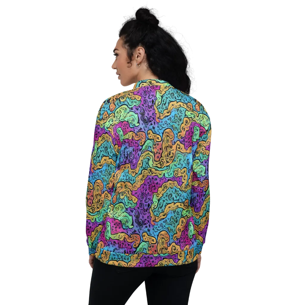 Intergalactic Graffiti on Bomber Jacket — Back