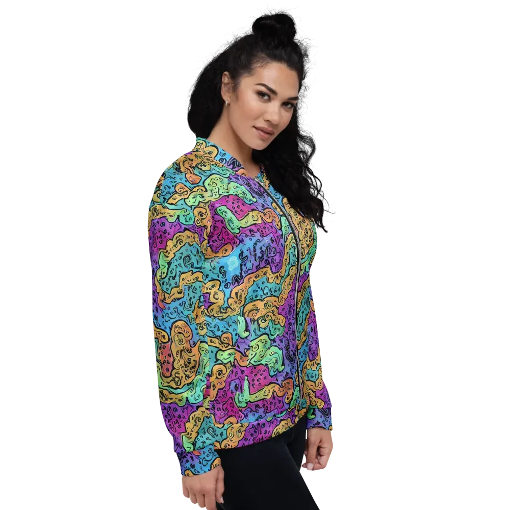 Intergalactic Graffiti on Bomber Jacket — Right