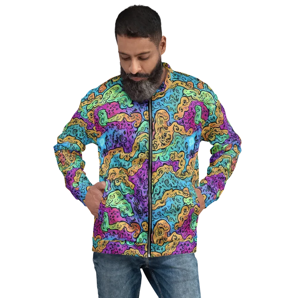 Intergalactic Graffiti on Bomber Jacket — Front