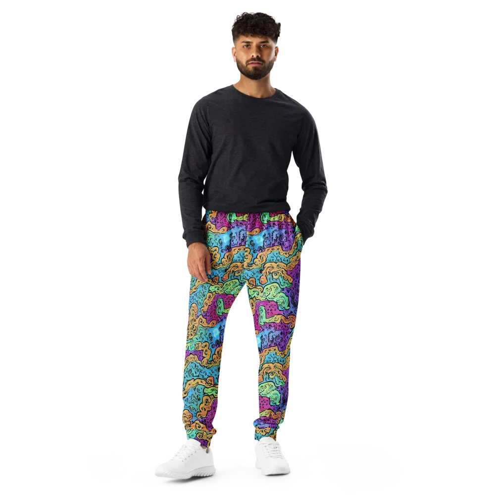 Intergalactic Graffiti on Men's Joggers — Front