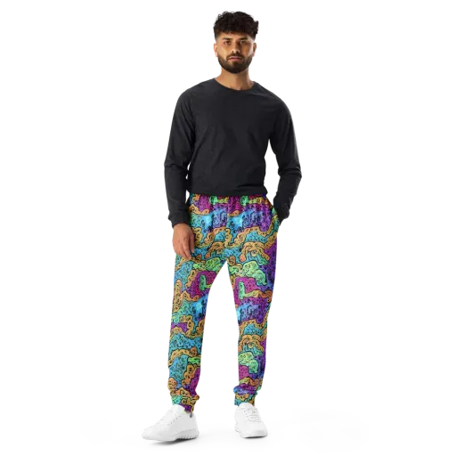 Intergalactic Graffiti on a Men's Joggers