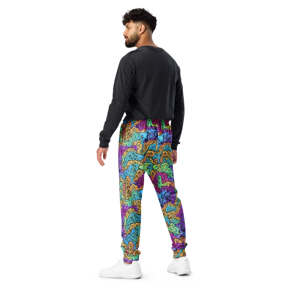 Intergalactic Graffiti on Men's Joggers — Back