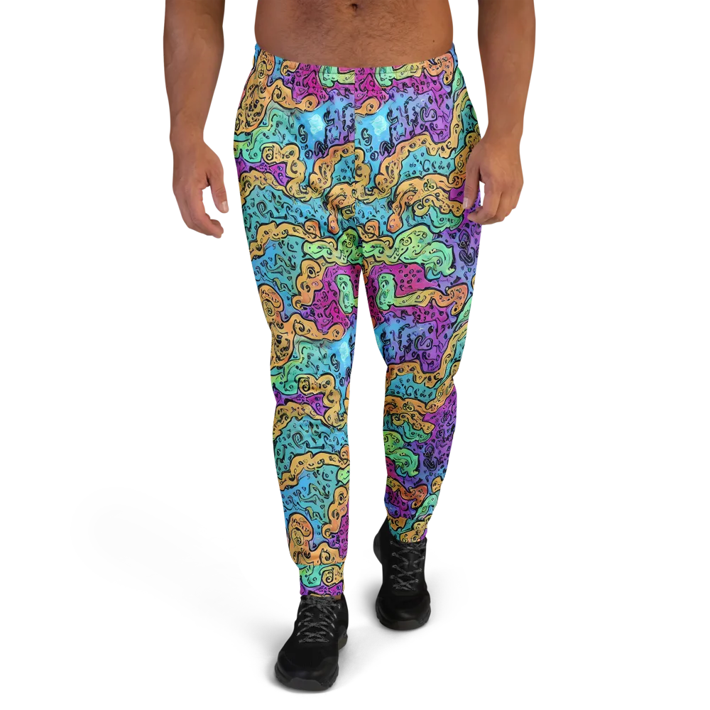 Intergalactic Graffiti on Men's Joggers — Front