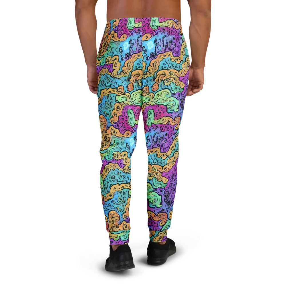 Intergalactic Graffiti on Men's Joggers — Back