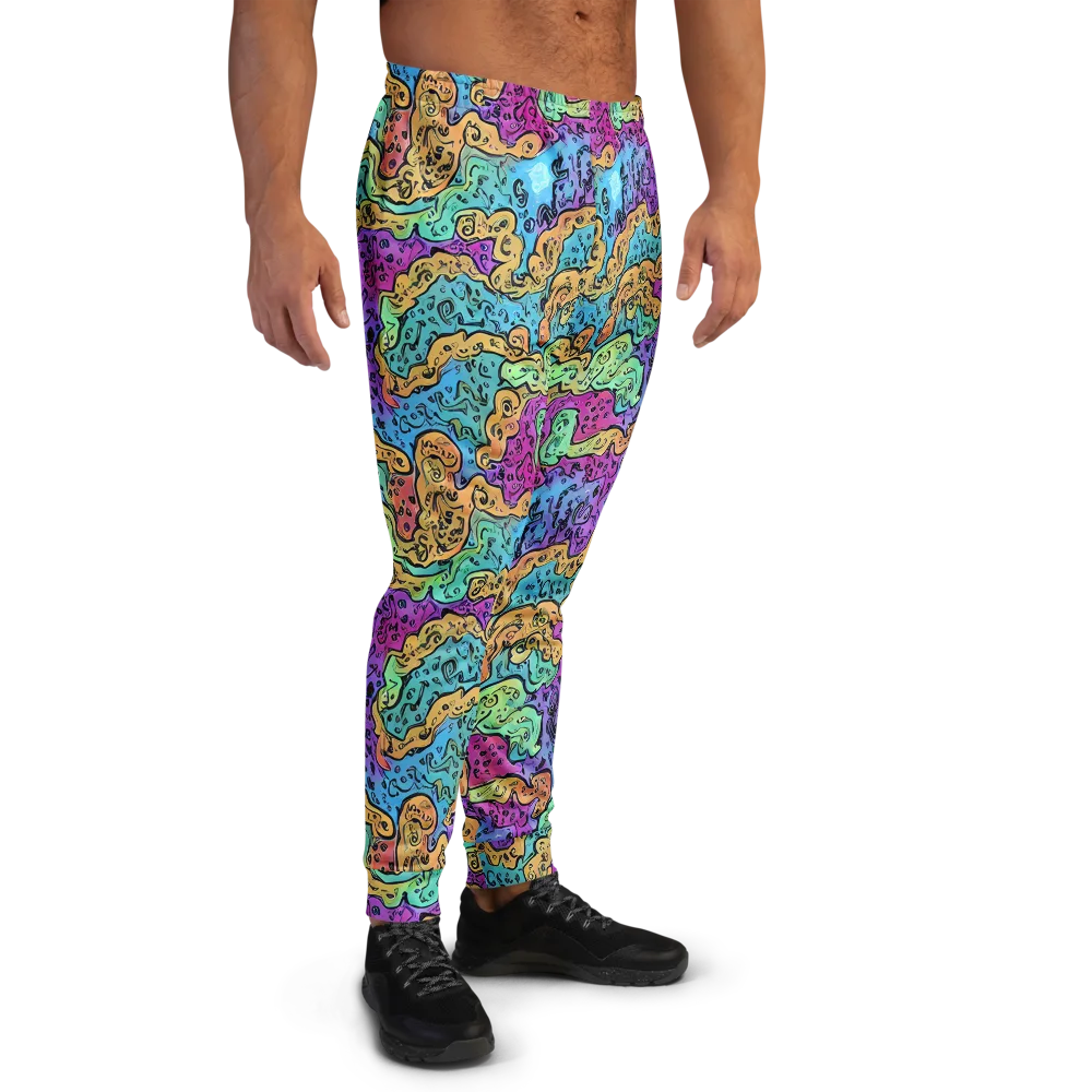 Intergalactic Graffiti on Men's Joggers — Right