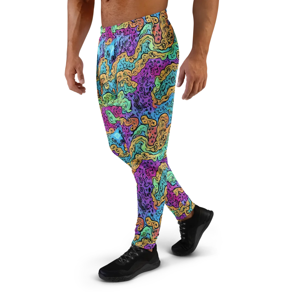 Intergalactic Graffiti on Men's Joggers — Left