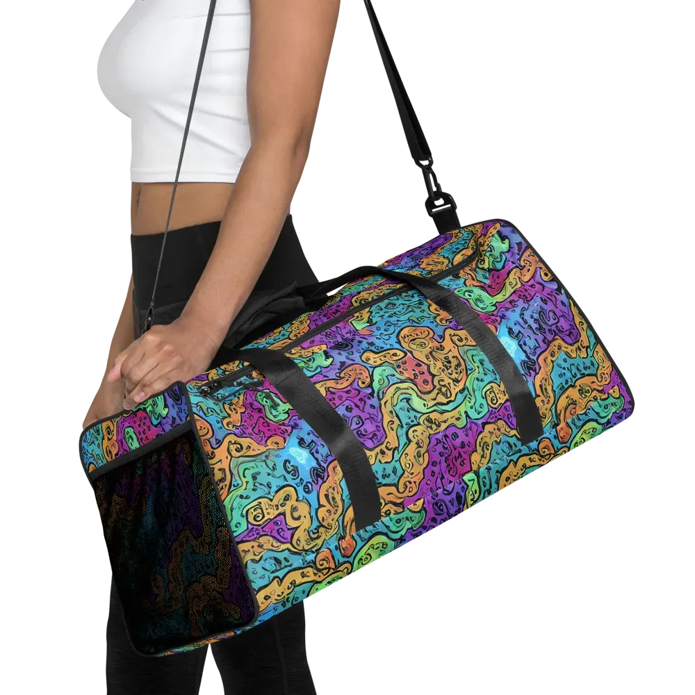 Intergalactic Graffiti on Duffle Bag — Front
