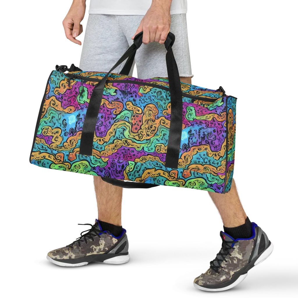 Intergalactic Graffiti on Duffle Bag — Front
