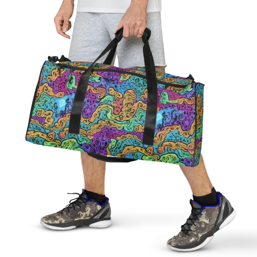 Intergalactic Graffiti on a Duffle Bag