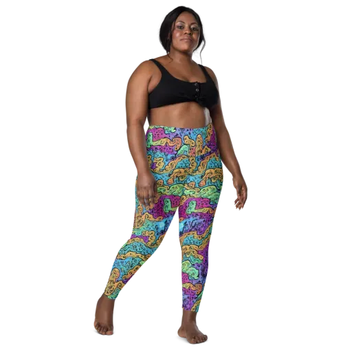 Intergalactic Graffiti on a Leggings with Pockets