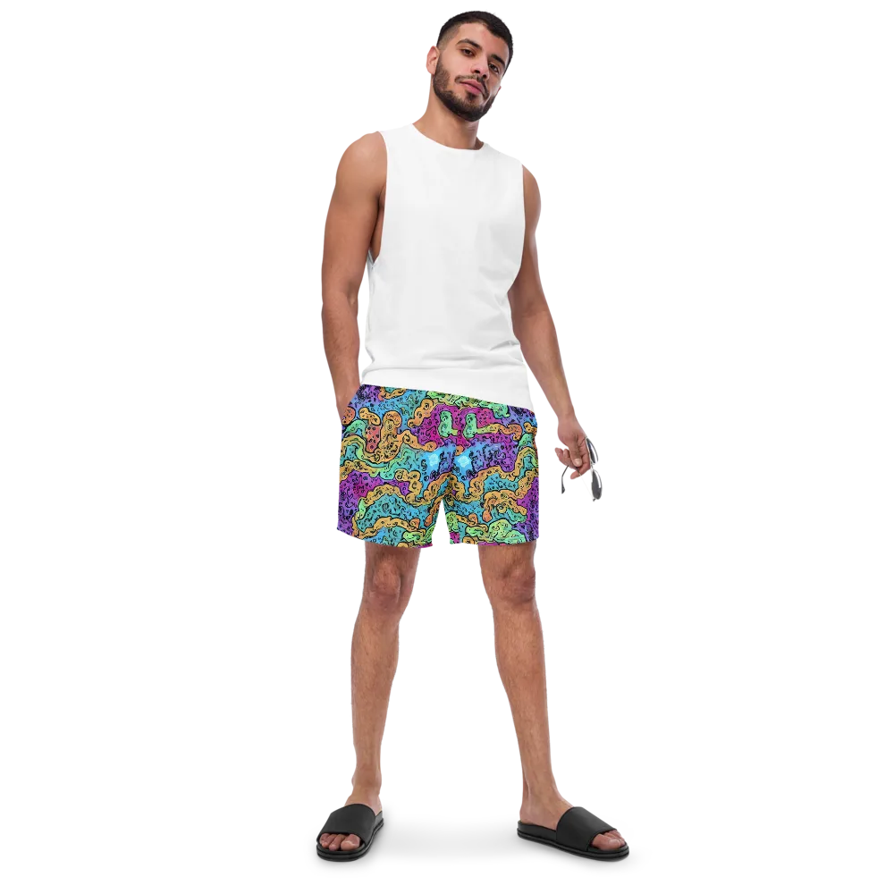 Intergalactic Graffiti on Swim Trunks — Front
