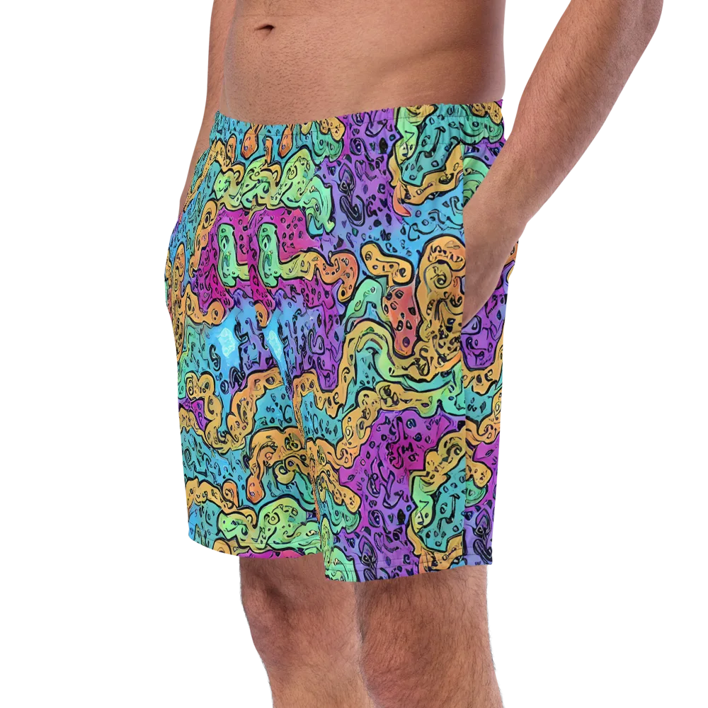 Intergalactic Graffiti on Swim Trunks — Left Front