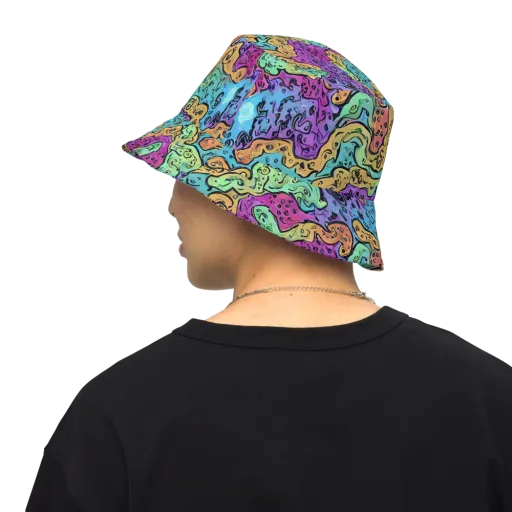 Intergalactic Graffiti on a Reversible Bucket Hat