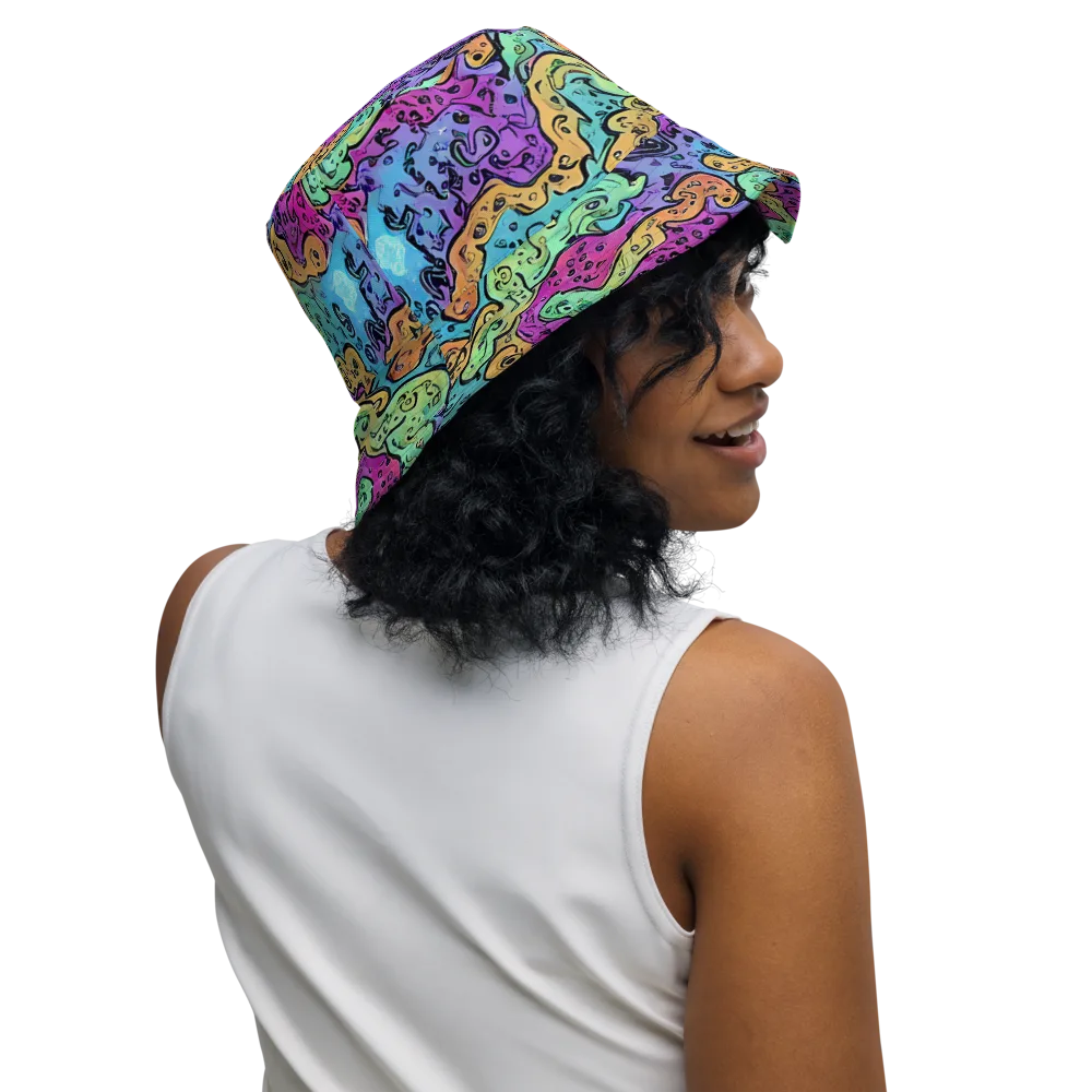 Intergalactic Graffiti on Reversible Bucket Hat — Right Outside