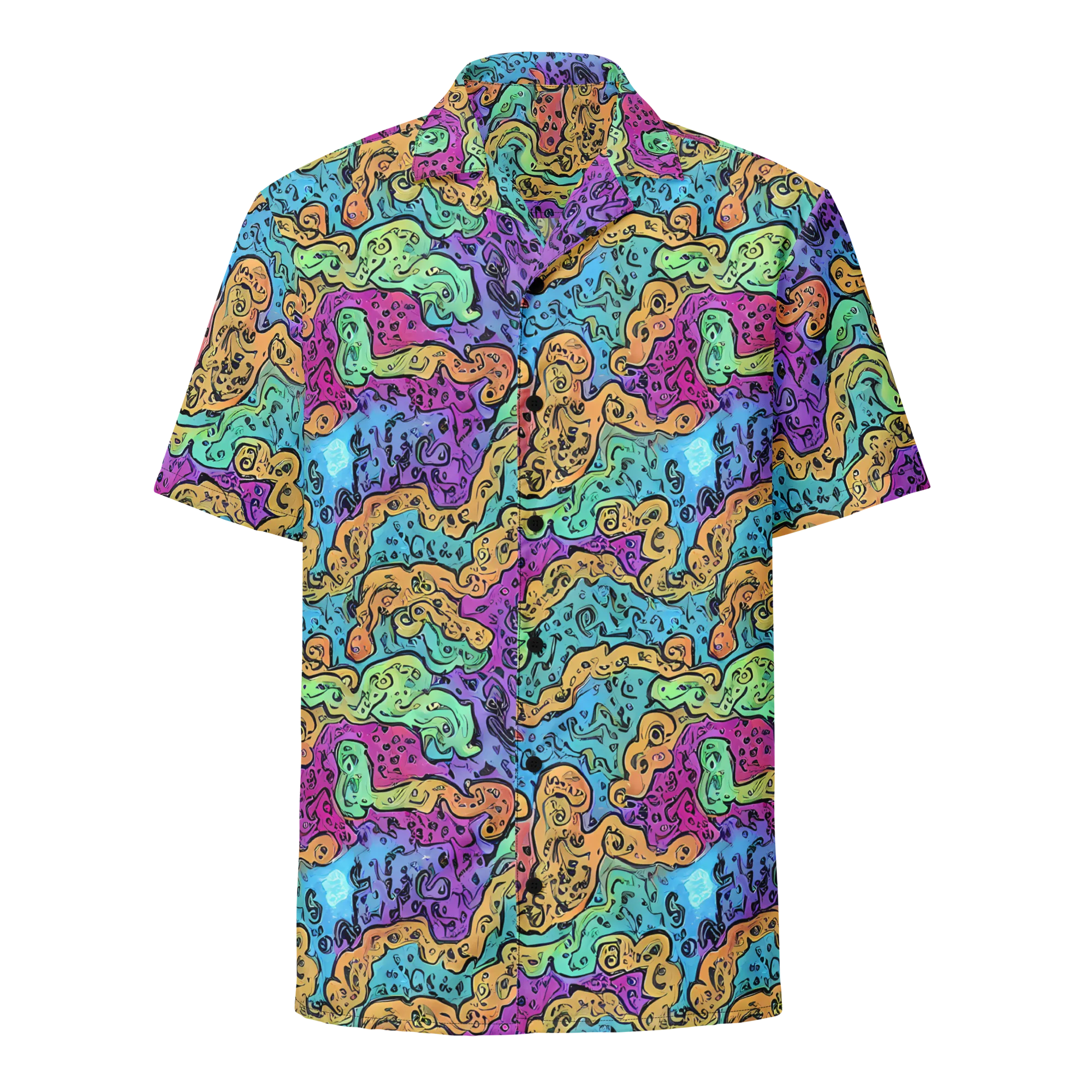 Intergalactic Graffiti on Button Shirt — Front