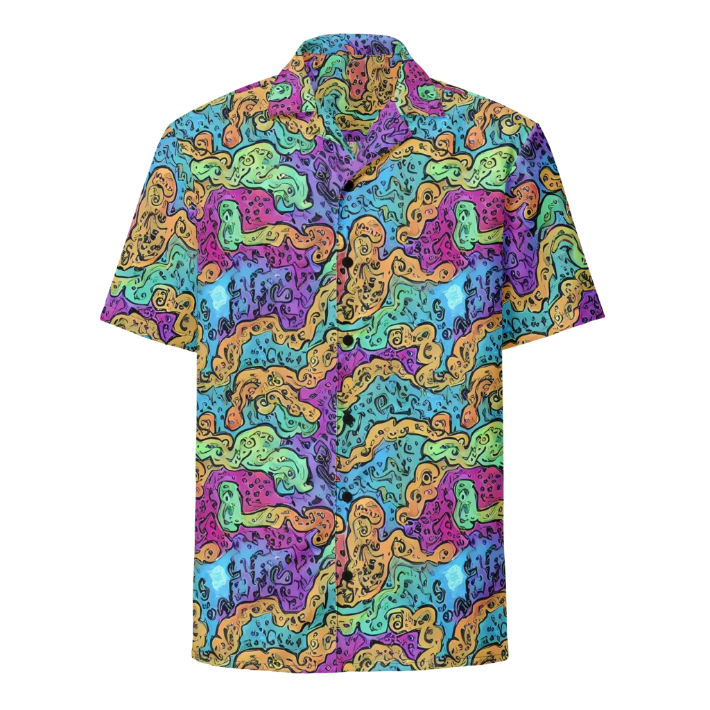 Intergalactic Graffiti on Button Shirt — Front