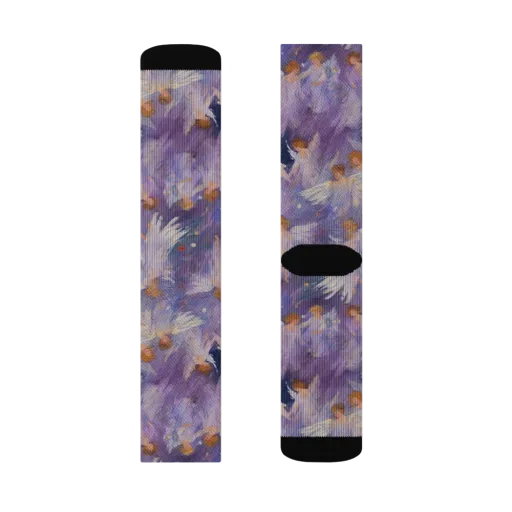 Lilac Angelus on a Socks