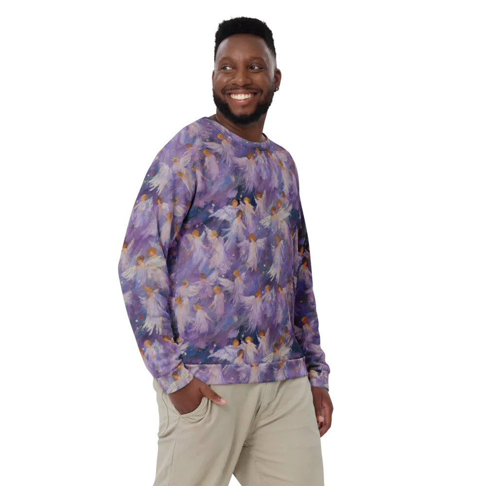 Lilac Angelus on Sweatshirt — Front