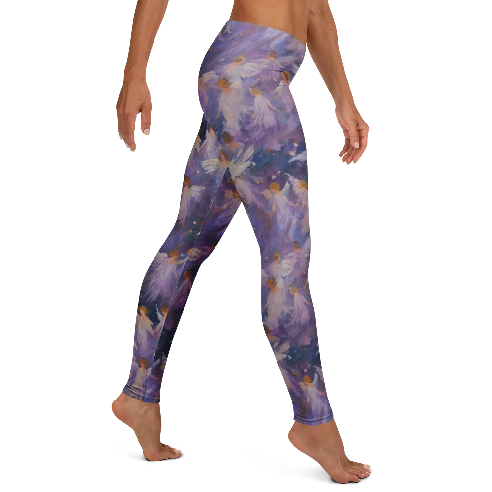 Lilac Angelus on Leggings — Right