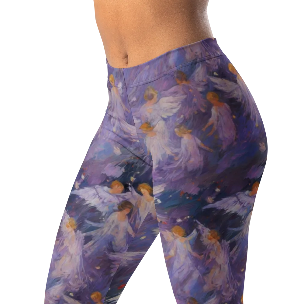 Lilac Angelus on Leggings — Left Front