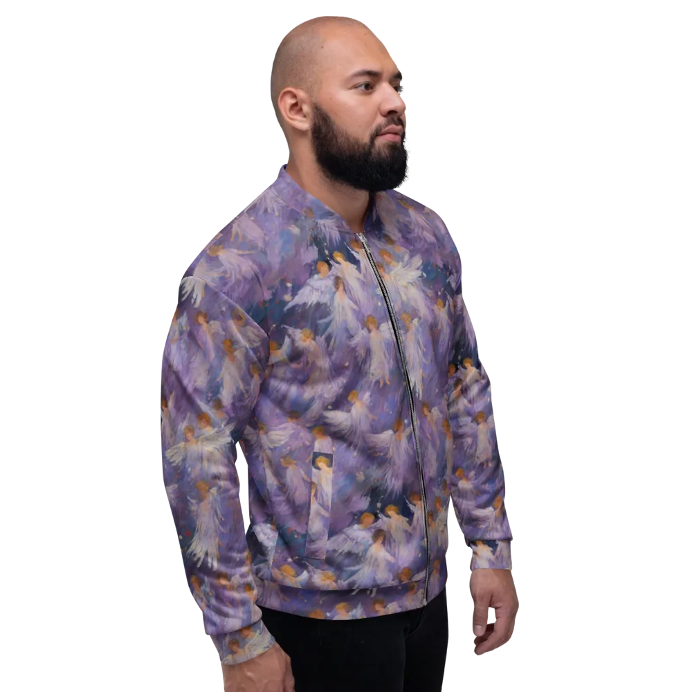 Lilac Angelus on Bomber Jacket — Right