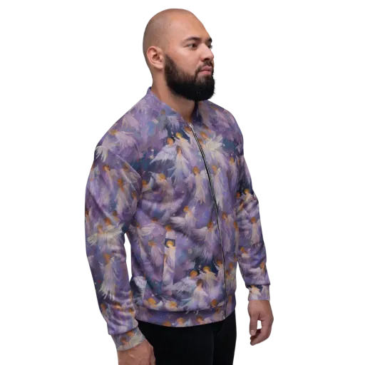 Lilac Angelus on a Bomber Jacket
