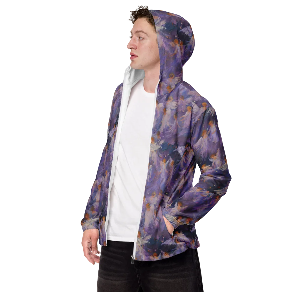 Lilac Angelus on Men's Windbreaker — Left Front