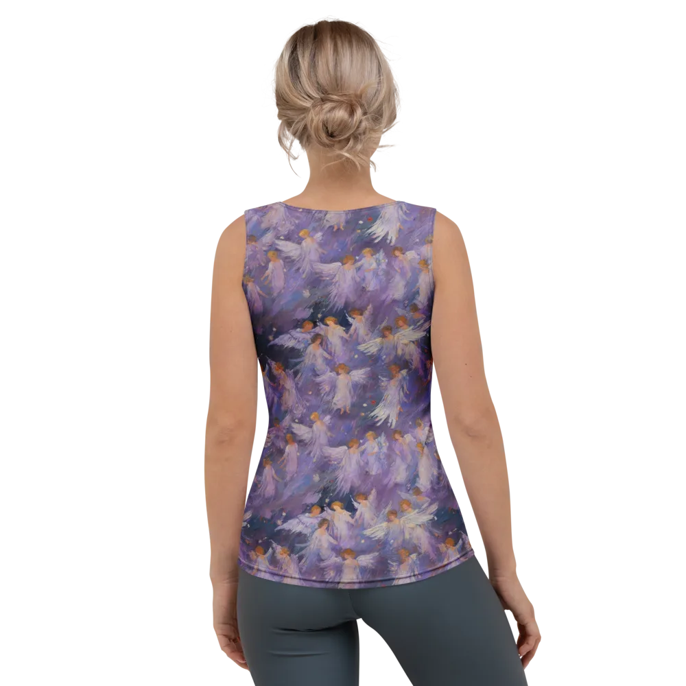 Lilac Angelus on Women's Tank Top — Back