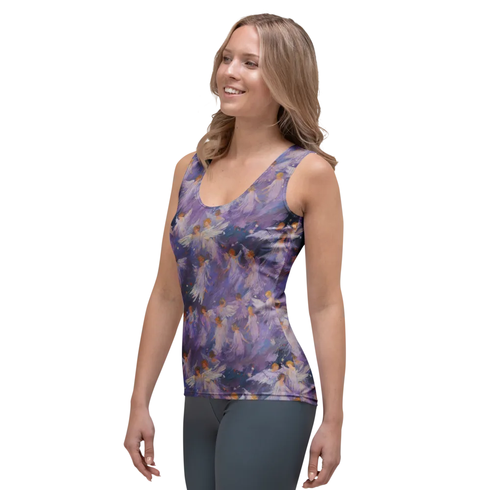 Lilac Angelus on Women's Tank Top — Left Front