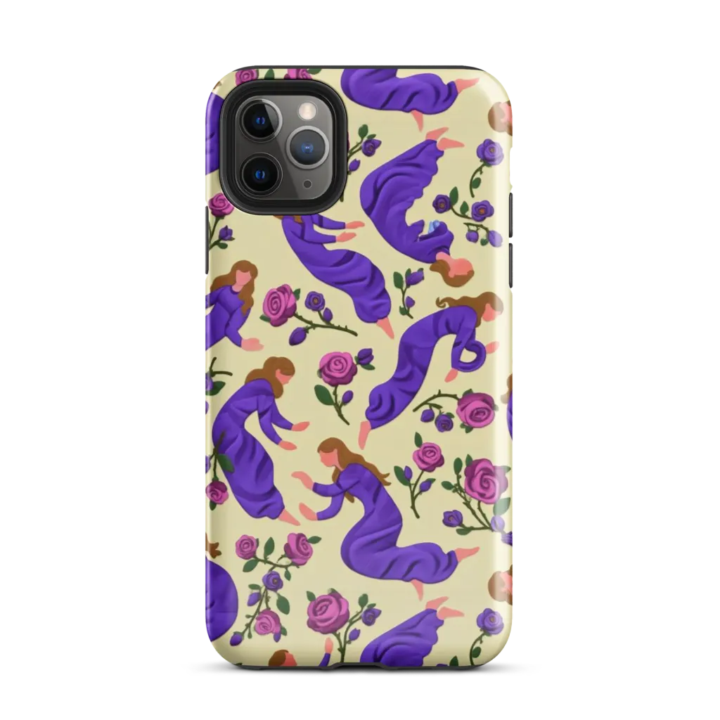 Violet Rose Ballet on Tough Case for iPhone® — Front