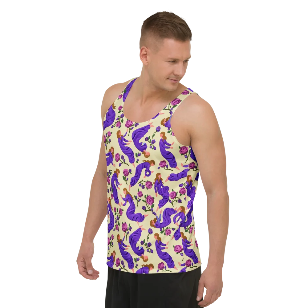 Violet Rose Ballet on Men's Tank Top — Left Front