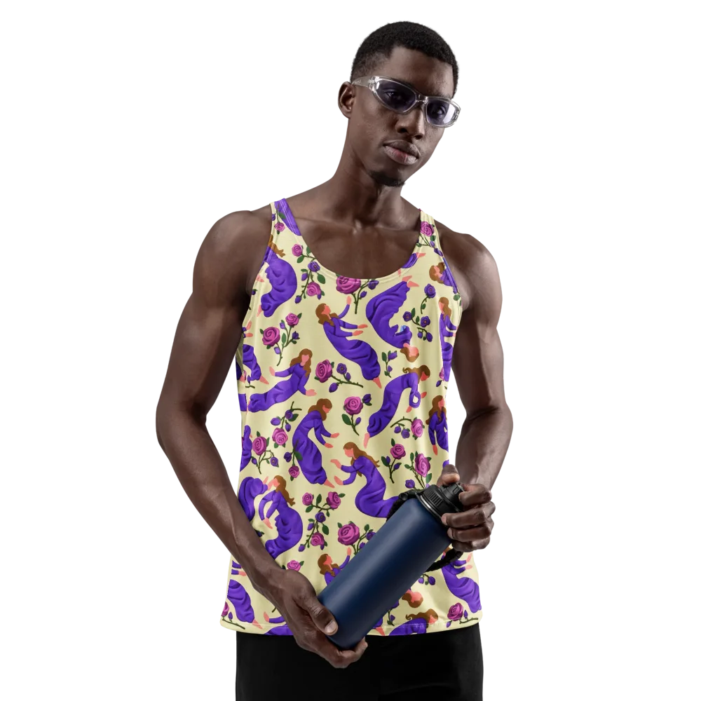 Violet Rose Ballet on Men's Tank Top — Front