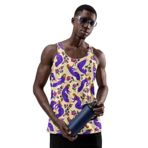 Violet Rose Ballet on a Men's Tank Top