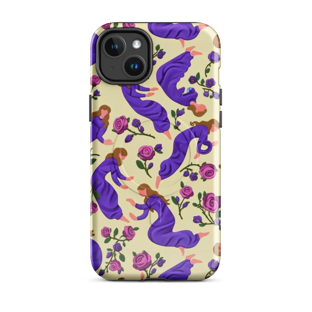 Violet Rose Ballet on MagSafe Tough Case for iPhone® — Front