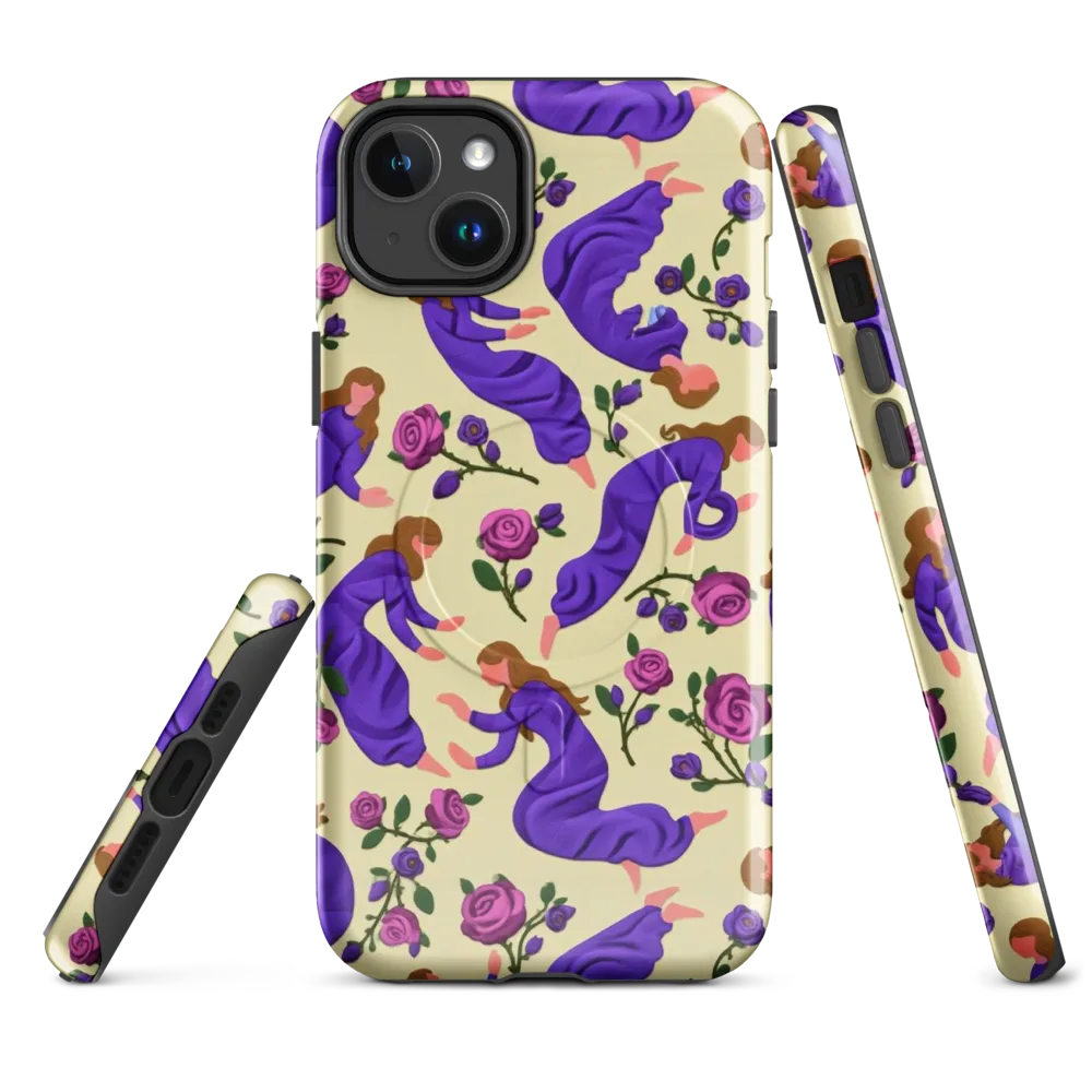 Violet Rose Ballet on MagSafe Tough Case for iPhone® — Front