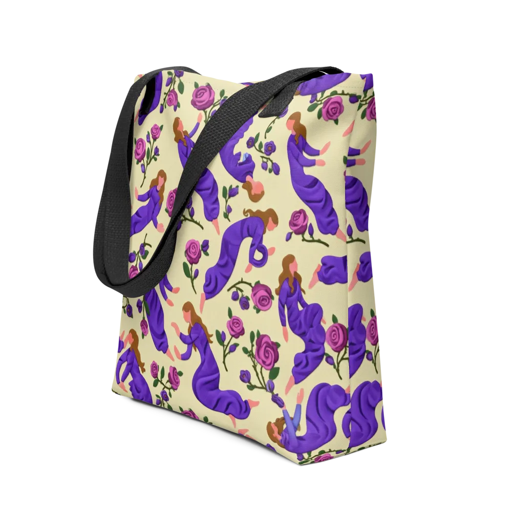 Violet Rose Ballet on Tote Bag — Front