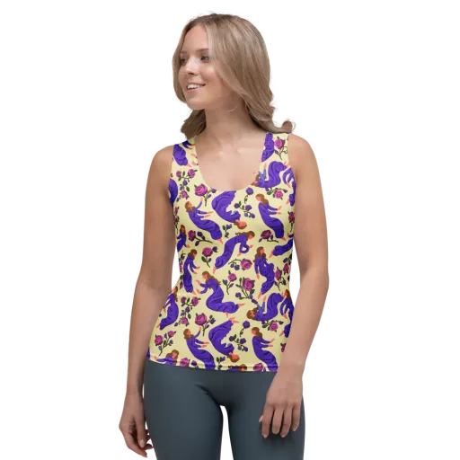 Violet Rose Ballet on a Women's Tank Top