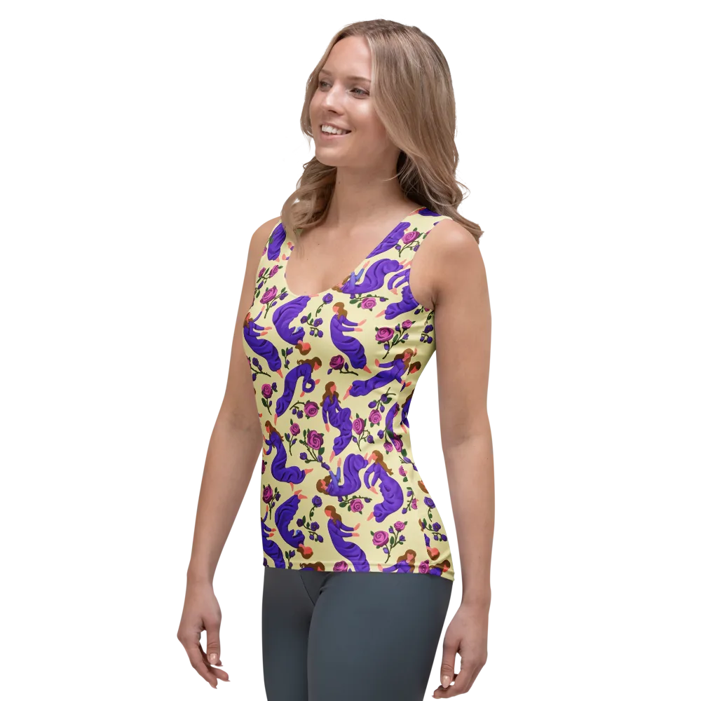 Violet Rose Ballet on Women's Tank Top — Left Front